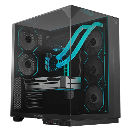 [7506215941495] GABINETE BALAM RUSH TANK MAJESTIC 7600 NEGRO ATX USB-3.0 CRISTAL S/FUENTE BR-941495 11M DE GARANTIA