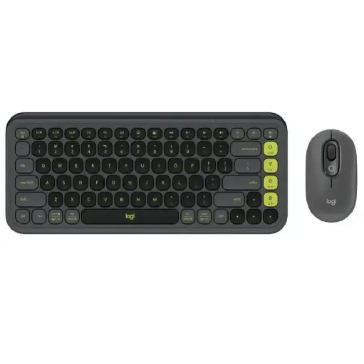 [097855199904] KIT 2 EN 1 LOGITECH POP ICON COMBO BLUETOOTH NEGRO VERDE 920-013052 12M DE GARANTIA