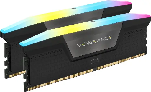 [840440488477] RAM CORSAIR DDR5 VENGEANCE 2X8 16GB 5200 NEGRO RGB CMH16GX5M2B5200C40 12M DE GARANTIA