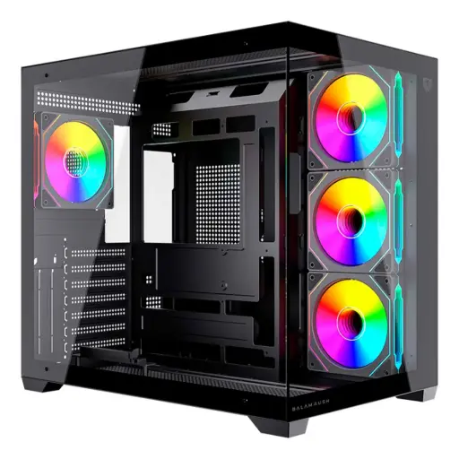 [7506215943833] GABINETE BALAM RUSH TANK CORE ULTRA GM925 NEGRO ATX ARGB C/TEMPLADO S/FUENTE BR-943833 3M DE GARANTIA