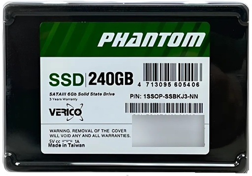[4713095605406] SSD VERICO PHANTOM 240GB SATA3 1SSOP-SSBKJ3-NN 12M DE GARANTIA