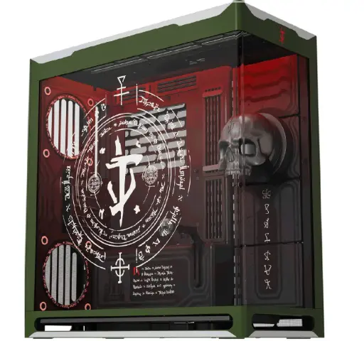 [842946113587] GABINETE HAVN HS 420 DOOM TIRA RGB S/FUENTE M-ATX CRISTAL VERDE HVN-CA-HS420-05-DOOM 12M DE GARANTIA