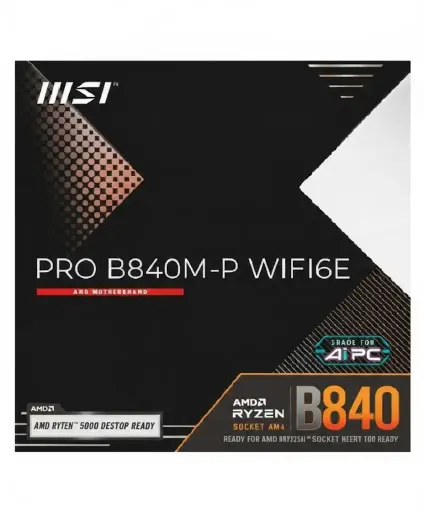 [824142430972] MOTHER AMD B840M-B MSI PRO AM5 2xDDR5 128GB M-ATX 12M DE GARANTIA