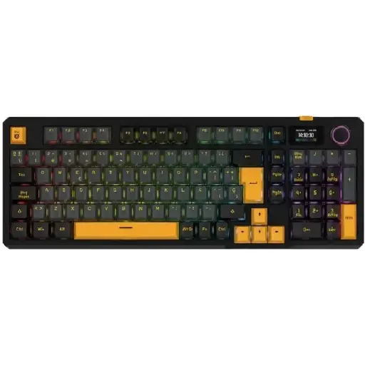 [7506215942492] TECLADO BALAM RUSH DEFEAT LEVEL GK3 MECANICO RGB INALAMBRICO PANTALLA IPS NEGRO BR-942492 12M DE GARANTIA