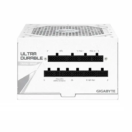 [810162143213] FUENTE GIGABYTE 850W 80PLUS GOLD ATX MODULAR BLANCO UD850GM PG5 ICE 12M DE GARANTIA