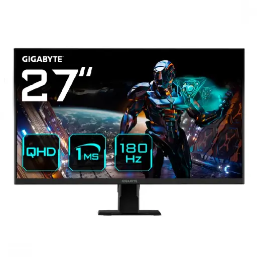 [889523040300] MONITOR 27 GIGABYTE GS27QA 1MS 180HZ QHD GAMER IPS ANTI-GLARE DP HDMI 12M DE GARANTIA