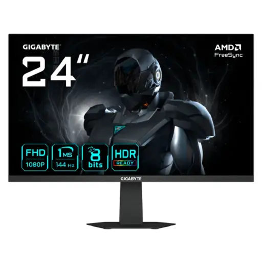 [889523054628] MONITOR 24 GIGABYTE GS24F14 1MS 144HZ IPS FULL HD GAMER PLANO ANTI-GLARE DP HDMI 12M DE GARANTIA