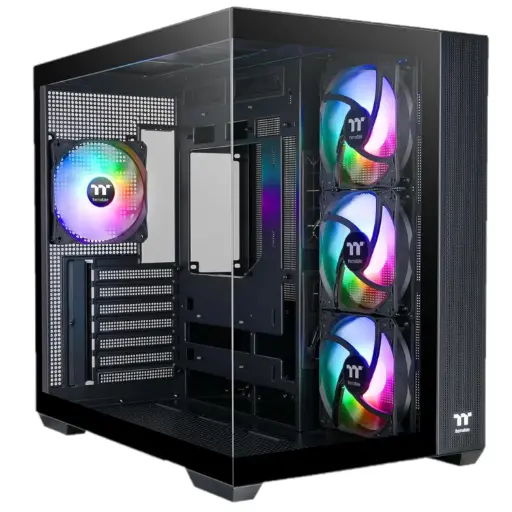 [841163095300] GABINETE THERMALTAKE VIEW 380 TG ARGB BLACK ATX CRISTAL NEGRO CA-1Z2-00M1WN-00 12M DE GARANTIA