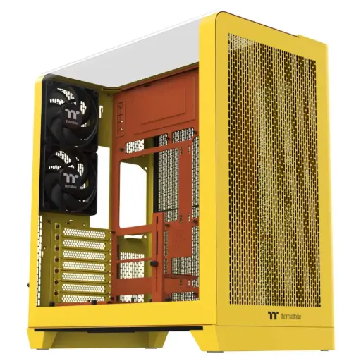 [840480304409] GABINETE THERMALTAKE VIEW 390 AIR BUTTER CARAMEL ATX CRISTAL AMARILLO CA-11F-00MMWN-00 12M DE GARANTIA