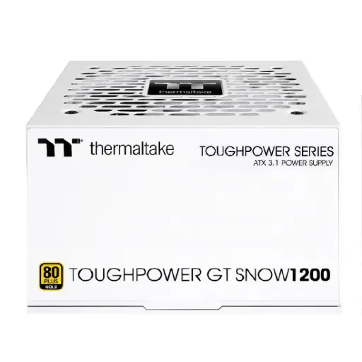 [840480304331] FUENTE THERMALTAKE TOUGHPOWER GT SNOW 1200W 80PLUS GOLD MODULAR BLANCO ATX 3.1 PS-TPT-1200FNFAGU-W 12M DE GARANTIA  