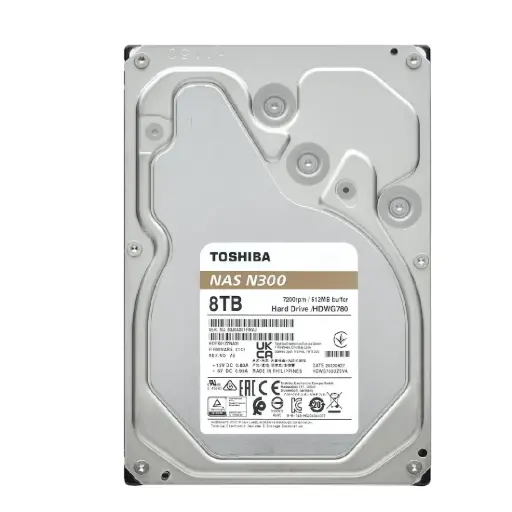 [723844001889] DD INTERNO NAS TOSHIBA N300 8TB 3.5 HDWG780XZSTA 11M DE GARANTIA