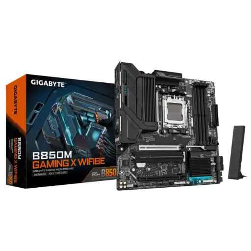 [889523046166] MOTHER AMD B850M GIGABYTE GAMING X WF6E AM5 4xDDR5 256GB NEGRO M-ATX 12M DE GARANTIA
