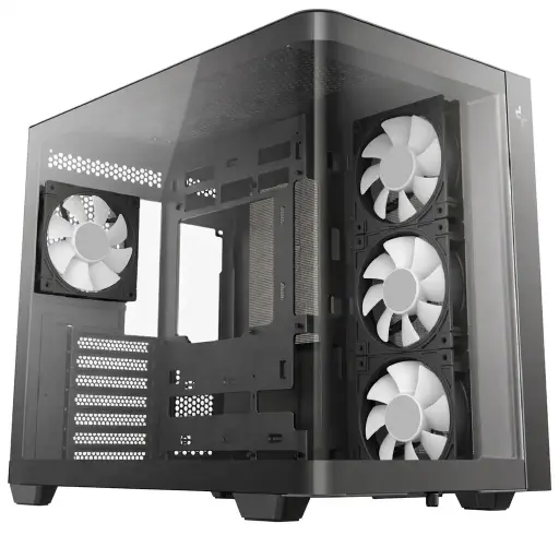 [6933412765592] GABINETE DEEPCOOL CG530U 4F NEGRO ATX S/FUENTE CRISTAL R-CG530U-BKAGA4-G 11M DE GARANTIA