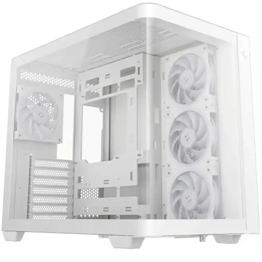 [6933412765608] GABINETE DEEPCOOL CG530U 4F BLANCO ATX S/FUENTE CRISTAL R-CG530U-WHAGA4-G 11M DE GARANTIA