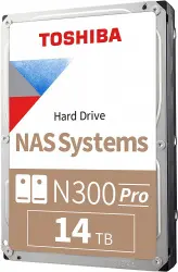 [723844001032] DD INTERNO NAS TOSHIBA 14TB N300 PRO HDWG51EXZSTB 3.5 11M DE GARANTIA 