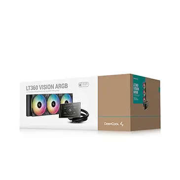 [6933412730156] ENFRIAMIENTO DEEPCOOL LT360 VISION ARGB NEGRO AM5/LGA1851 PANTALLA LCD R-LT360VISION-BKAMMC-G-1 12M DE GARANTIA