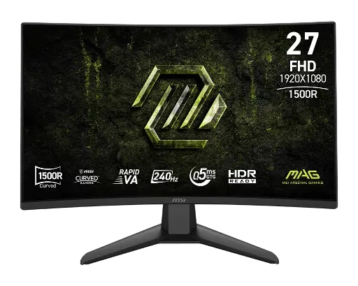 [824142423141] MONITOR 27 MSI MAG 274CF X24 0.5MS 240HZ FULL HD CURVO VA ANTIGLARE FREESYNC 12M DE GARANTIA