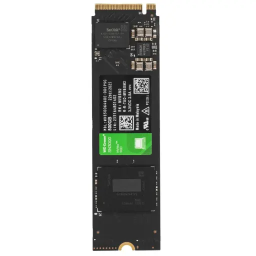 [718037904634] SSD WD GREEN SN3000 NVME 500GB PCI EXPRESS 4.0 M.2 WDS500G4G0E 11M DE GARANTIA