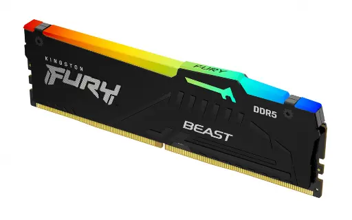 [740617350302] RAM KINGSTON FURY BEAST DDR5 32GB 6000 NEGRO RGB KF560C36BBE2A-32 12M DE GARANTIA
