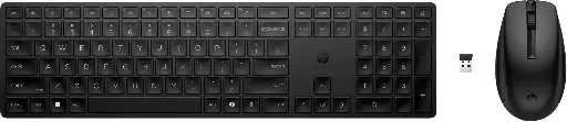 [198122959525] KIT TECLADO Y MOUSE HP 655 TEC/ESP INALAMBRICO USB-A NEGRO 4R009UT GARANTIA CON FABRICANTE