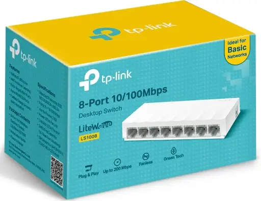 [840460606547] SWITCH TPLINK LS1008 8PTS 10/100MBPS LS1008(UN) 12M DE GARANTIA