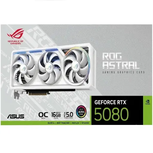 [199291112056] TARJETA DE VIDEO NVIDIA GEFORCE RTX5080 16GB OC GDDR7 ASUS ROG ASTRAL WHITE 90YV0LV4-MVAA00 12M DE GARANTIA  