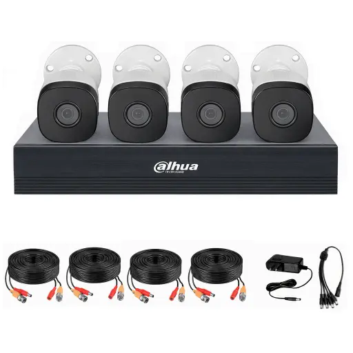 [6937552434974] KIT DVR DAHUA 4CH 4 CAMARAS 1MP 720P KITXVR1B04-I/T/4-B1A11N 12M DE GARANTIA