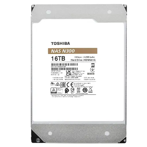 [723844001223] DD INTERNO NAS TOSHIBA 16TB HDWG51GXZSTA N300 3.5 11M DE GARANTIA