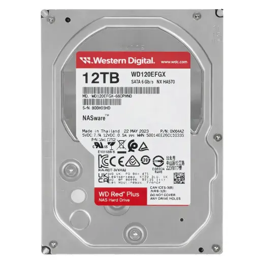 [662987045261] DD INTERNO WD NAS 12TB RED PLUS WD120EFGX SATA III 3.5 11M DE GARANTIA