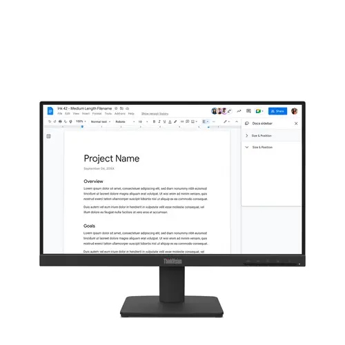 [198158439572] MONITOR 22 LENOVO THINKVISION SE22-4E 4MS 100HZ WLED IPS 64CBKAR6LA GARANTIA CON FABRICANTE
