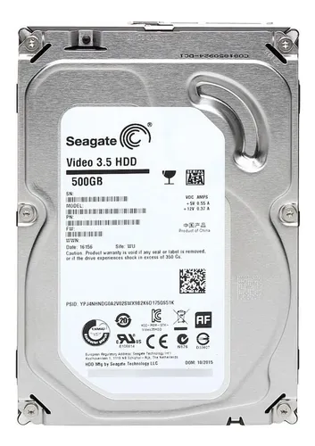 [662987045346] DD SEAGATE NEW PULL 500GB VIDEO 3.5 HDD ST500VM000 5900RPM SATA III 12M DE GARANTIA