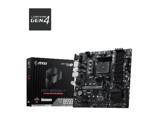 [824142462966] MOTHER AMD B550M-P MSI PRO AM4 4xDDR4 128GB M-ATX PRO B550M-P 12M DE GARANTIA