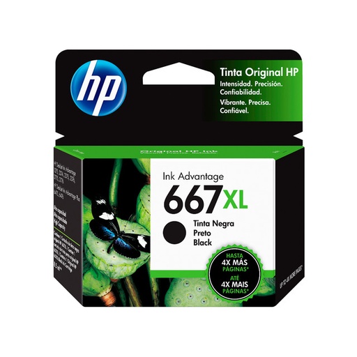 [193015522497] CARTUCHO HP 667XL NEGRO ALTO RENDIMIENTO 3YM81AL SIN GARANTIA