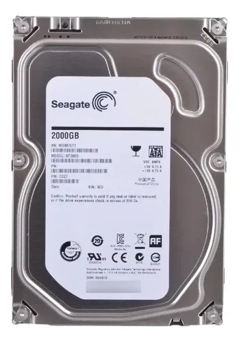 [20420212001031] DD INTERNO NEW PULL SEAGATE 2TB ST2000VM003 SATA 6.0 3.5 HDD 6M DE GARANTIA