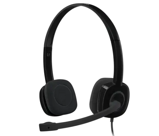 [097855112866] DIADEMA LOGITECH H151 NEGRA 3.5MM 981-000587 12M DE GARANTIA