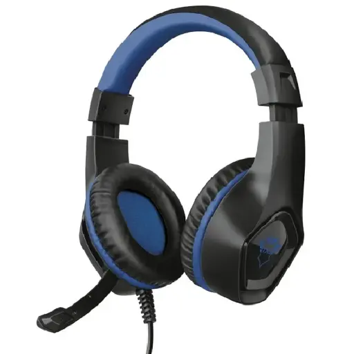 [8713439233094] DIADEMA TRUST GAMING GXT404B RANA NEGRO/AZUL 3.5MM 23309 1M DE GARANTIA