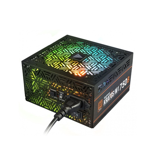 [848475004426] FUENTE GAMDIAS KRATOS M1 750W BRONCE RGB NEGRO KRATOS M1-750B 11M DE GARANTIA