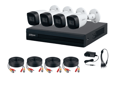 [6923172525406] DESCONTINUADO KIT DVR DAHUA 4CH 4 CAMARAS KIT/ XVR1B04-I/4-B1A21N-0360B 11M DE GARANTIA